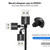 TOPK AM30 2m 2.4A Max USB to Micro USB 90 Degree Elbow Magnetic Charging Cable with LED Indicator(Black)