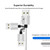 TOPK AM23 2m 2.4A Max USB to Micro USB Nylon Braided Magnetic Charging Cable with LED Indicator(Silver)