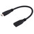 20cm USB-C / Type-C 3.1 Male to USB-C / Type-C Female Connector Adapter Cable(Black)