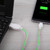 LED Flowing Light 1m USB A to Type-C Data Sync Charge Cable, For Galaxy, Huawei, Xiaomi, LG, HTC and Other Smart Phones(Green)