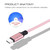 1m 2A Output USB to Micro USB Nylon Weave Style Data Sync Charging Cable, For Samsung, Huawei, Xiaomi, HTC, LG, Sony, Lenovo and other Smartphones(Pink)