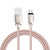 1M Woven Style Metal Head 108 Copper Cores Micro USB to USB Data Sync Charging Cable, For Samsung, HTC, Sony, Huawei, Xiaomi, Meizu and other Android Devices with Micro USB Port(Pink)