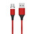 M11 5A USB to USB-C / Type-C Nylon Braided Magnetic Data Cable, Cable Length: 1m (Red)