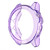 Suitable for Garmin Fenix 5 & 5 Plus transparent TPU Silica Gel Watch Case(Transparent purple)