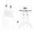 2 in 1 PD 20W Single USB-C / Type-C Port Travel Charger + 3A PD3.0 USB-C / Type-C to USB-C / Type-C Fast Charge Data Cable Set, Cable Length: 2m, EU Plug