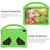 For Lenovo Tab 4 10 Plus TB-X704F/N/L/V EVA Flat Anti Falling Protective Case Shell with Holder(Green)