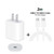 2 in 1 Single USB-C / Type-C Port Travel Charger + 3A PD 3.0 USB-C / Type-C to USB-C / Type-C Fast Charge Data Cable Set, Cable Length: 2m(US Plug)
