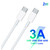 2 in 1 Single USB-C / Type-C Port Travel Charger + 3A PD 3.0 USB-C / Type-C to USB-C / Type-C Fast Charge Data Cable Set, Cable Length: 2m(US Plug)