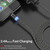 2 in 1 USB to Micro USB + USB-C / Type-C Magnetic Metal Connector Nylon Two-color Braided Magnetic Data Cable, Cable Length: 1m(Silver)