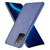 For Huawei Honor X10 5G/Honor X10 Shockproof Crocodile Texture PC + PU Case(Blue)