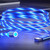 USB to Type-C / USB-C Magnetic Suction Colorful Streamer Mobile Phone Charging  Cable, Length: 1m(Blue Light)