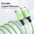 ENKAY Hat-Prince ENK-CB1102 3A USB to USB-C / Type-C Silicone Data Sync Fast Charging Cable, Cable Length: 1.8m(Green)