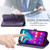 For Doogee X96 Pro Mandala Flower Embossed Horizontal Flip Leather Case with Holder & Three Card Slots & Wallet & Lanyard(Purple)