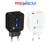 PD03 20W PD3.0 + QC3.0 USB Charger with Type-C to Type-C Data Cable, EU Plug(Black)