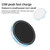W-975 Ultra-thin 15W Max Magnetic Absorption Wireless Charger for iPhone and other Smart Phones(Black)