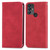 For TCL 30 SE Retro Skin Feel Magnetic Horizontal Flip Leather Phone Case(Red)