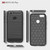 For  Motorola Moto E6 Play Brushed Texture Carbon Fiber TPU Case(Navy Blue)