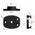 4 Holes Aluminum Quick Release Tripod Mount Base For Sports Camera, Color: Black Embedded Nut