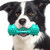 Sounding Dumbbell Dog Toy Molar Stick Resistant Biting Bone Toothbrush Pet Supplies(Lake Blue)