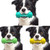 Sounding Dumbbell Dog Toy Molar Stick Resistant Biting Bone Toothbrush Pet Supplies(Lake Blue)