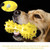 Sounding Dumbbell Dog Toy Molar Stick Resistant Biting Bone Toothbrush Pet Supplies(Lake Blue)
