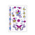 6 PCS Fluorescent Face Waterproof Environmental Protection Tattoo Stickers Nightclub Bar Flower Arm Stickers(OHB-002)