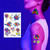 6 PCS Fluorescent Face Waterproof Environmental Protection Tattoo Stickers Nightclub Bar Flower Arm Stickers(OHB-002)