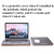 Horizontal Microfiber Color Matching Notebook Liner Bag, Style: Liner Bag (Gray + Brown), Applicable Model: 13  -14 Inch