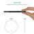 20W QI Metal Mirror Ultra-thin Wireless Charger(White)