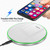 20W QI Metal Mirror Ultra-thin Wireless Charger(White)