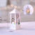 White Snowman Pattern Christmas Simulation Flame LED Lamp Desktop Decoration