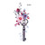 50 PCS Literary Small Fresh Flower Tattoo Sticker Rose Waterproof Lasting Arm Sticker(Q-031)
