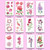 50 PCS Literary Small Fresh Flower Tattoo Sticker Rose Waterproof Lasting Arm Sticker(Q-031)
