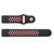 Two-color Round Hole Silicone Watch Band for Fitbit Charge 3, Watch Band Size:145-210mm(Red)