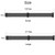 Stainless Steel Magnet Watch Band for FITBIT Charge 3, Size:Small, 187x18mm(Black)