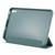 For iPad mini 6 Multi-folding Horizontal Flip Honeycomb PU Leather + Shockproof TPU Tablet Case with Holder(Dark Green)