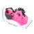 Multifunctional Tape Cutter Automatic Roller Tape Holder(46mm Rose Red)