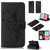For iPhone 11 Feather Pattern Litchi Texture Horizontal Flip Leather Case with Wallet & Holder & Card Slots (Black)
