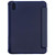 For iPad mini 6 TPU Transparent Back Cover Horizontal Flip Leather Tablet Case with Three-folding Holder & Pen Slot(Navy Blue)