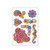 6 PCS Fluorescent Face Waterproof Environmental Protection Tattoo Stickers Nightclub Bar Flower Arm Stickers(OHB-008)