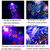 6 PCS Fluorescent Face Waterproof Environmental Protection Tattoo Stickers Nightclub Bar Flower Arm Stickers(OHB-008)