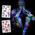6 PCS Fluorescent Face Waterproof Environmental Protection Tattoo Stickers Nightclub Bar Flower Arm Stickers(OHB-008)