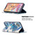 For iPhone 11 Pro Max Colored Drawing Pattern Invisible Magnetic Horizontal Flip PU Leather Case with Holder & Card Slots & Wallet (Blue Leaves)