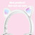 BK9 HiFi 7.1 Surround Sound Cat Claw Luminous Cat Ear Bluetooth Gaming Headset with Mic(Black)