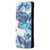 For Samsung Galaxy Note20 Ultra Colored Drawing Pattern Invisible Magnetic Horizontal Flip PU Leather Case with Holder & Card Slots & Wallet(Blue Leaves)