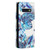 For Samsung Galaxy S10 Colored Drawing Pattern Invisible Magnetic Horizontal Flip PU Leather Case with Holder & Card Slots & Wallet(Blue Leaves)