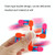 10 PCS Bicycle Chain Track DIY Toys Bone Stenosis 4 Angle Variety Fingertip Spinner, Random Color Delivery(Four-section Type)