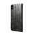 For iPhone X / XS Simple Wax Crazy Horse Texture Horizontal Flip Leather Case with Card Slots & Wallet(Dark Green)