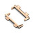 For OPPO Watch 2 46mm 1 Pair Metal Watch Band Connector(Rose Gold)