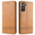 For Samsung Galaxy S30 Plus AZNS Magnetic Calf Texture Horizontal Flip Leather Case with Card Slots & Holder & Wallet(Light Brown)